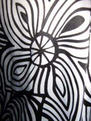  NEU * Blüten Flower- Power Seiden Satin Kleid TU-Chutz "TU-Chutz" Gr. 36- 38  S schwarz weiß