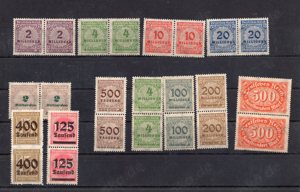 (0045) D. Reich INFLA Lot Paare ** portofrei