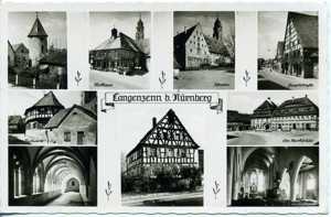 (0046) AK LANGENZENN  (s w-9 Bilder)