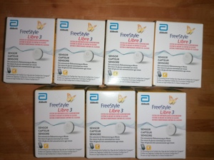 7 Stück FreeStyle Libre 3 Sensoren MDH 28.02.2026