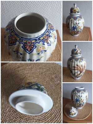 Deckelvase Porzellan 