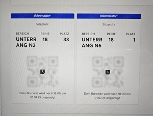2 EINZEL-Tickets (Sitzplätze) Kendrick Lamar & SZA Köln 2.7.25 !