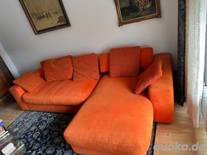 4 sitzer sofa orange