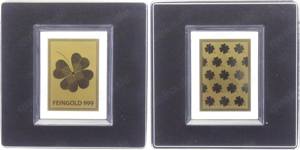 Glückskleeblatt 999 er Gold 