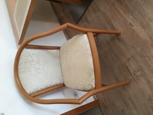 Esszimmer Stühle, 4 Stück, helles Bugholz