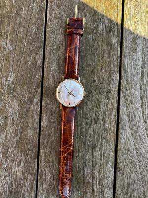 Tissot Armbanduhr Handaufzug 750er Gelbgold 34mm voll funktionsfähig Bild 6