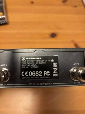 Sennheiser EW 100 EM 100 G3 Receiver + Bodypack + DPA Microphon Bild 5