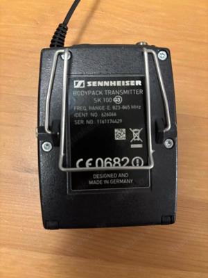 Sennheiser EW 100 EM 100 G3 Receiver + Bodypack + DPA Microphon Bild 3