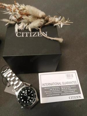 Citizen Herren Analog Automatik Uhr mit Edelstahl Armband NY0084-89EE Bild 2