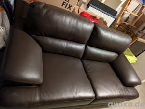 Couch Leder 2 Sitzer braun 50,- Euro