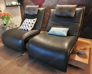 Koinor Sofa Epos 3-Free-Motion Leder Tabacco