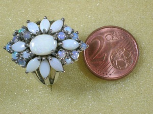 NEU: Ring Größe 17 - 53 925 Silber mit Opal Bild 5