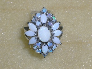 NEU: Ring Größe 17 - 53 925 Silber mit Opal Bild 2