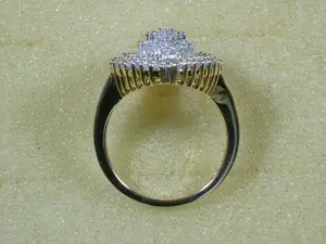NEU: Ring Größe 18 - 56 925 Silber vergoldet mit 1 Carat Diamanten Bild 6