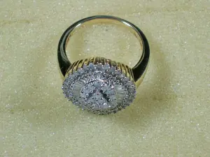 NEU: Ring Größe 18 - 56 925 Silber vergoldet mit 1 Carat Diamanten Bild 7