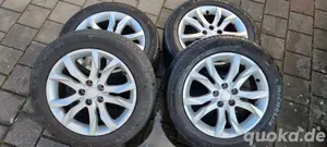 1 Satz orig. Peugeot Alufelgen m. Michelin 215 55 R17 94V