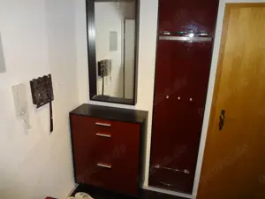 Garderobenset 4 teilig, Kommode, Schuhschrank, Wandpanell, Spiegel 