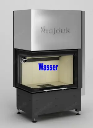 Kamineinsatz  VOLCANO WLTh + WPTh 12KW Ofen Wasserkamin L-Kamin Heizeinsatz NEU Hajduk LDF-Kamine