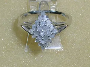 NEU: Ring Gr. 18 - 56,5 925 Silber mit 0,58 Carat Diamanten Bild 2