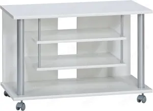 TV-Rack MAJA-Möbel, Weiß Uni, moderne Optik