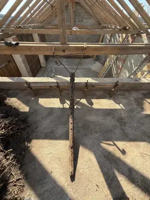 alte 4-Schar Hacke landwirtschaftlich für Pferd etc. Bild 2