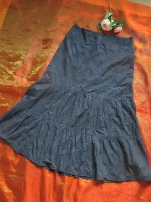 NEU Blumen Blüten Flower- Stickerei Stufen Teller Maxi A-Linie Rock GERRY WEBER 42- 44  M- L schwarz