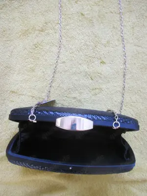 NEU m.E. Flecht Kr..o- Optik Lack- Leder Imitat Hart- Box Hand Umhänge Clutch Tasche Bag Accessorize Bild 4