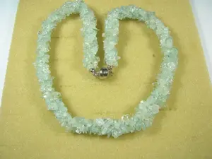 NEU: Collier - Kette Aquamarin Brasilien, 925 Silber Verschluss Bild 3