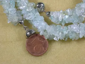 NEU: Collier - Kette Aquamarin Brasilien, 925 Silber Verschluss Bild 4