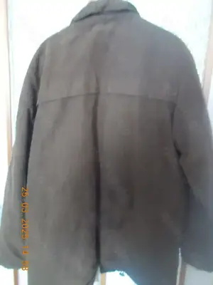 BELLASOFT Langjacke Herren Gr. 50 braun, Wildlederoptik Bild 4