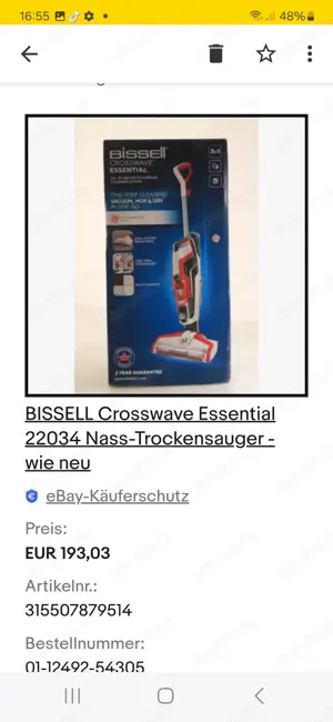 Crosswave Nass-Trockensauger