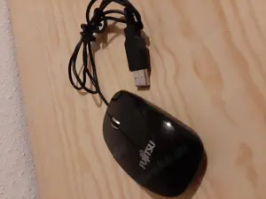 Gebrauchte kleine Fujitsu USB-A Laptop Maus 