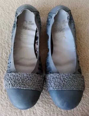 RIEKER Leder Textil Ballerinas in Größe : 40 NEU