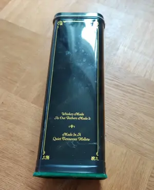 Jack Daniels Old No 7 Brand Alubox, Aluschachtel Aufbewahrungsbox für Whiskey-Flasche, Daniel's