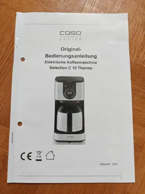 Elektronische Kaffeemaschine Caso Design Selection C10 Thermo, mit Thermoskanne, Filterkaffee Bild 4