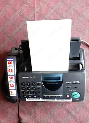 Sharp UX 310 Normalpapier Tele Fax m. 2 Ersatz Druckfolien UX 3CR TOP-Zustand Bild 2