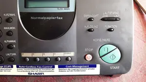 Sharp UX 310 Normalpapier Tele Fax m. 2 Ersatz Druckfolien UX 3CR TOP-Zustand Bild 4