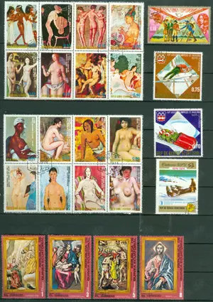 Afrika, Äquatorialguinea gestempeltes Lot wie auf den Bildern zu sehen