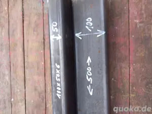 Rechteck Rohr Reste 100x50x5
