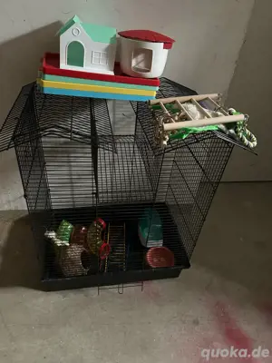 Nagerkäfig Hamster Käfig mit Röhren Bild 1