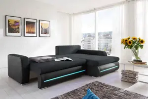 Couch Funktionsecke "Freak" Schwarz 267 x 178 cm - NEU & OVP Bild 2