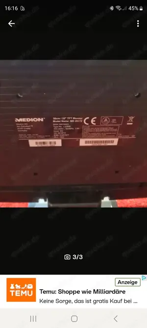 Guter Medion Monitor Bild 3