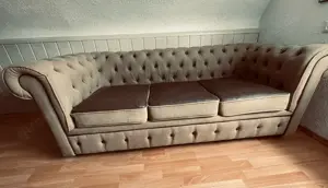 Couch braun Stoff