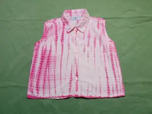 Bluse rosa im Batik-Look 140