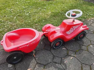 Gebrauchtes Bobby Car mit Anhänger Bild 3