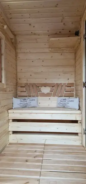 Mobile Sauna Saunafass zu vermieten 