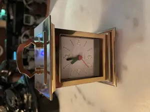 Messing Tischuhr vintage