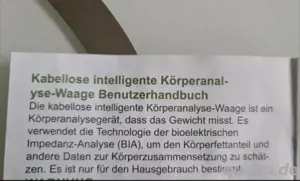 Körperanalysewaage kabellos TOP ZUSTAND 
