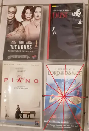 Konvolut - 3 internationale Top-Filme auf VHS-Videokassetten