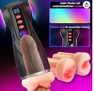 Männer Masturbator APP-Steuerung 9 Vibration Saugen 3 Liner Sex Spielzeug Vagina Blowjob Anal Bild 3